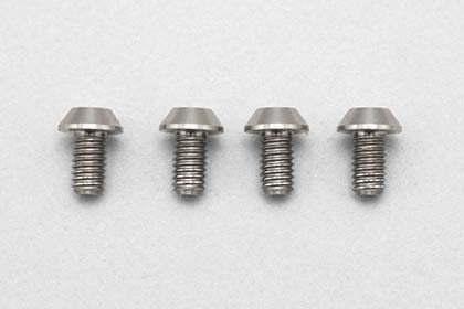 高精度切削 チタン製 ボタンヘッド ソケットスクリュー M3x5mm 4pcs.