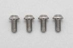 高精度切削 チタン製 ボタンヘッド ソケットスクリュー M3x6mm 4pcs.