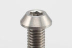 高精度切削 チタン製 ボタンヘッド ソケットスクリュー M3x10mm 4pcs.