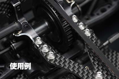 高精度切削 チタン製 ボタンヘッド ソケットスクリュー M3x12mm 4pcs.