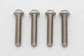 高精度切削 チタン製 ボタンヘッド ソケットスクリュー M3x15mm 4pcs.