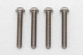 高精度切削 チタン製 ボタンヘッド ソケットスクリュー M3x20mm 4pcs.
