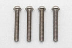 高精度切削 チタン製 ボタンヘッド ソケットスクリュー M3x20mm 4pcs.