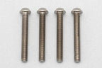 高精度切削 チタン製 ボタンヘッド ソケットスクリュー M3x22mm 4pcs.