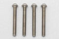 高精度切削 チタン製 ボタンヘッド ソケットスクリュー M3x25mm 4pcs.