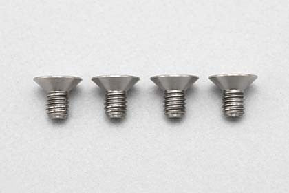 高精度切削 チタン製 フラットヘッド ソケットスクリュー M3x5mm 4pcs.