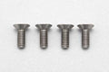 高精度切削 チタン製 フラットヘッド ソケットスクリュー M3x8mm 4pcs.