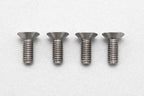 高精度切削 チタン製 フラットヘッド ソケットスクリュー M3x8mm 4pcs.
