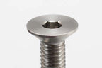 高精度切削 チタン製 フラットヘッド ソケットスクリュー M3x8mm 4pcs.