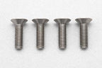高精度切削 チタン製 フラットヘッド ソケットスクリュー M3x10mm 4pcs.