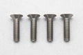 高精度切削 チタン製 フラットヘッド ソケットスクリュー M3x12mm 4pcs.