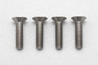 高精度切削 チタン製 フラットヘッド ソケットスクリュー M3x12mm 4pcs.