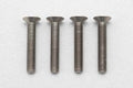 高精度切削 チタン製 フラットヘッド ソケットスクリュー M3x18mm 4pcs.