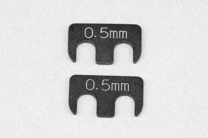 YD-2/YD-4用 アルミ製 アジャストシム (0.5mm/2枚入)
