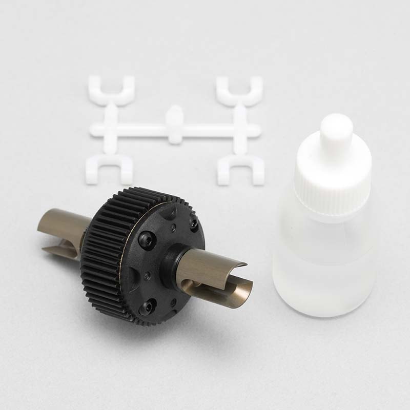 YD-2用 樹脂製 ベベル ギヤ デフユニット (アルミ製 ドライブカップ、プロテクター仕様、組立済）