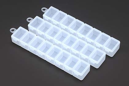 YC-3 176×36×26mm パーツケース 　3個入り