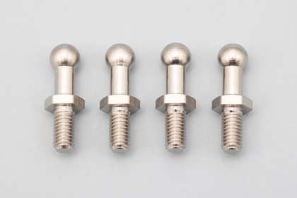 ロッドエンド スチールボールL (4個入) 全長 15.5mm/ネジ部 6.0mm