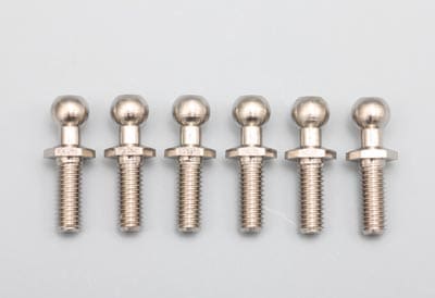 ロッドエンドボール L サイズ (6個入) 全長 14.8mm/ネジ部 8.0mm