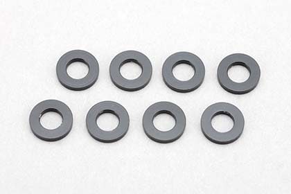 φ3.0xφ6.0x1.0mm アルミシム(ブラック) 8個入