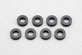 φ3.0xφ6.0x2.0mm アルミシム(ブラック) 8個入