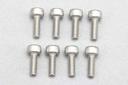 M2x6mm キャップスクリュー (ステンレス製 φ3.8mm頭 8本入)