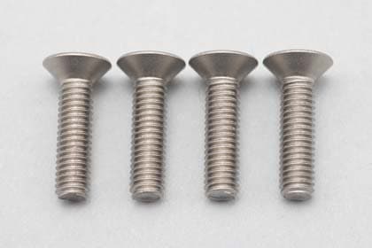M3x12mm チタン製 皿ソケットスクリュー 4本入