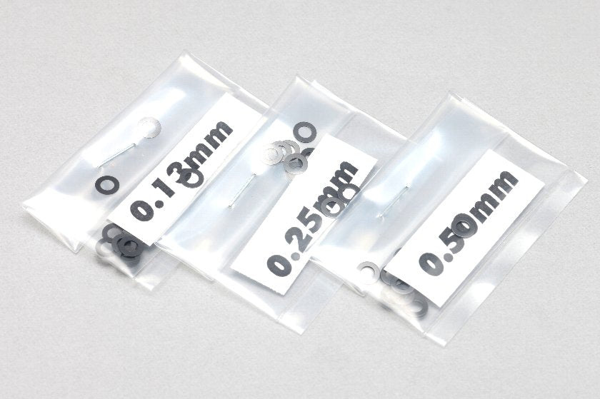 φ2.5 スペーサー 0.13mm/0.25mm/0.50mm 各20枚入