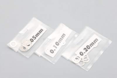 φ5.0 ステンレス スペーサー 0.05mm/0.10mm/0.20mm 各10枚入