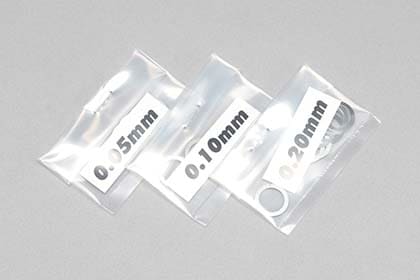 φ8.0 ステンレス製シム 0.05mm/0.10mm/0.20mm 各10枚入り