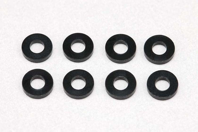 φ2.5xφ5.0x1.0mm アルミシム (ブラック/8個入)
