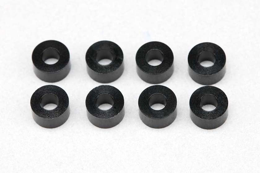 φ2.5xφ5.0x3.0mm アルミシム (ブラック/8個入)
