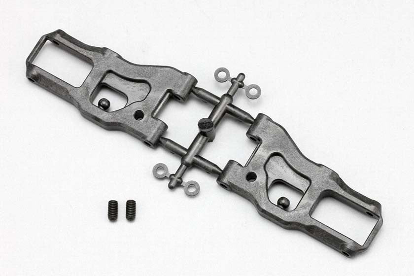 BD9用 グラファイト フロント サスアーム(53mm-ショック31mm)