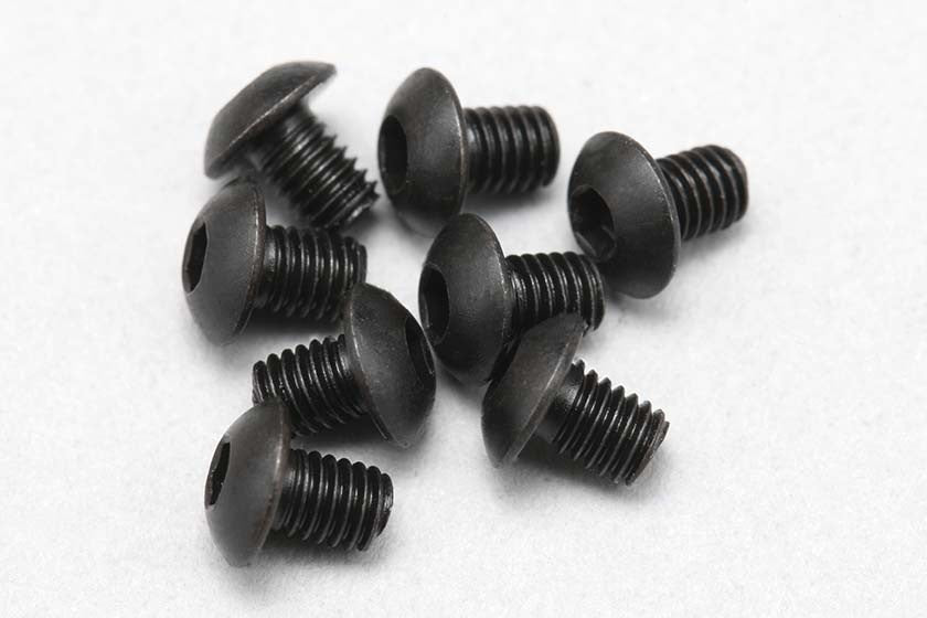 M3x4mm ボタンヘッド ソケットスクリュー (8本入)