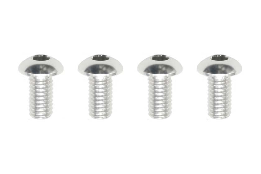 アルミ製 M3x6mm ボタンヘッド ソケット スクリュー(4本入)