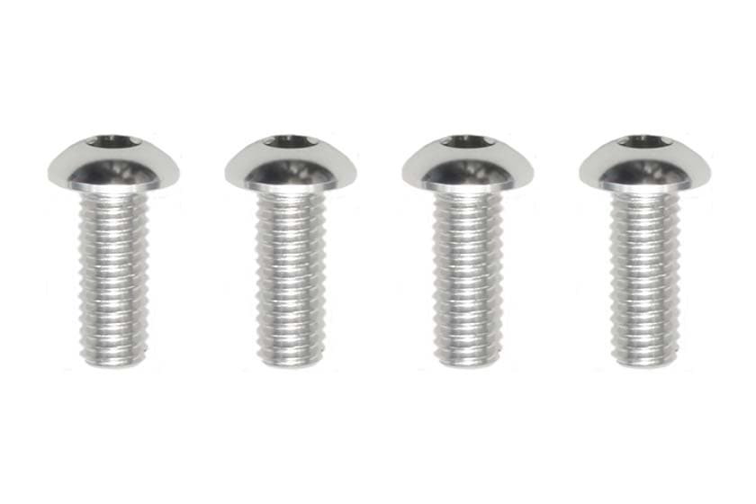 アルミ製 M3x8mm ボタンヘッド ソケット スクリュー(4本入)