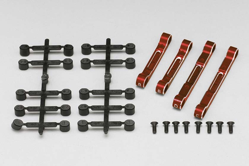 YD-2用アルミ製アジャスタブル サスマウント セット(面取加工済)