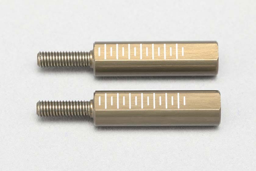 フロントロアAアーム用 アルミ製 21mm ロッドエンドアダプター
