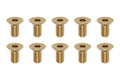 高精度切削 ブラス製 フラットヘッドスクリュー M3×6mm