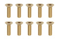 高精度切削 ブラス製 フラットヘッドスクリュー M3×10mm
