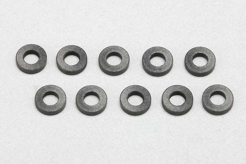サスアーム用 テフロン スペーサー Φ3×Φ6×1.5mm(10個入)