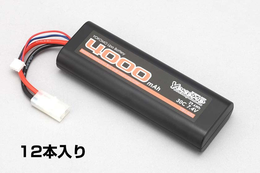 YOKOMO Lipo 4000mAh バッテリー (12本セット)