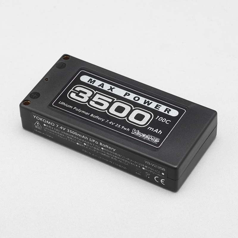 ヨコモLi-po 3500mAh/7.4V ショートサイズバッテリー