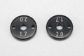 YZ-2/４シリーズ用 Xショックピストン (Φ1.7mm 2穴 2mm厚)