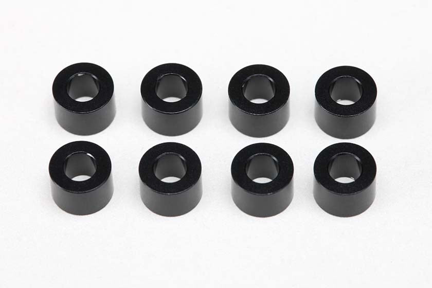 Φ3×Φ6×4.0mm アルミ製 スペーサー(各8個入/ブラック)