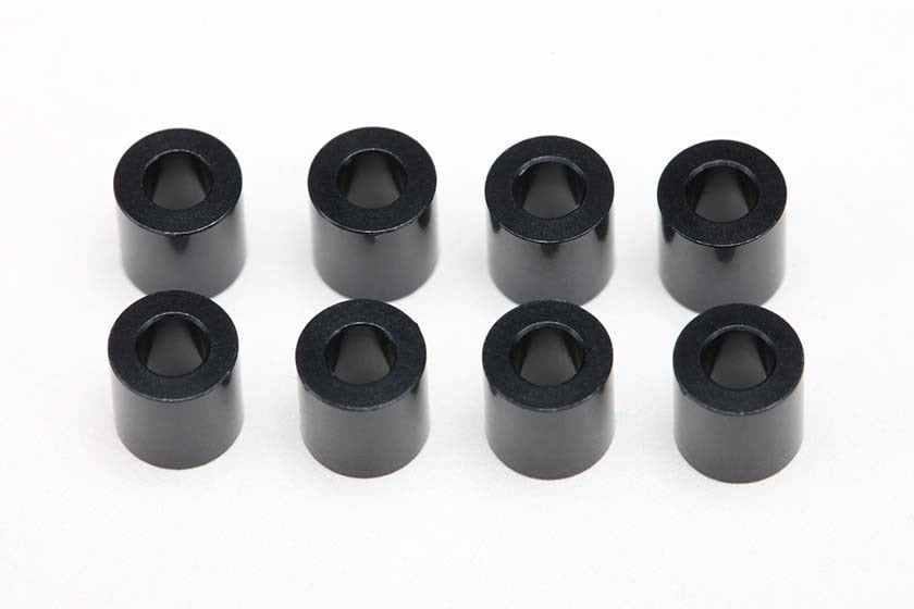 Φ3×Φ6×6.0mm アルミ製 スペーサー(各8個入/ブラック)