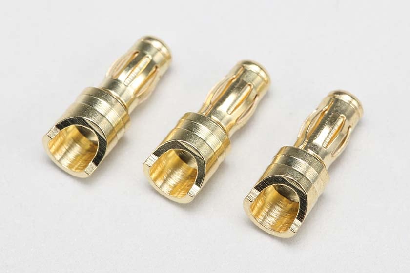 レーシングパフォーマー ブラシレスモーター用 オスコネクター(3個入)