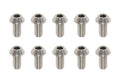 高精度切削チタン製 ボタンヘッド ソケットスクリュー (M3×6mm 10本入)
