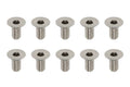 高精度切削チタン製 フラットヘッド ソケットスクリュー M3×6mm(10本入)