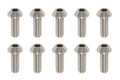 高精度切削チタン製 ボタンヘッド ソケットスクリュー (M3×8mm 10本入)
