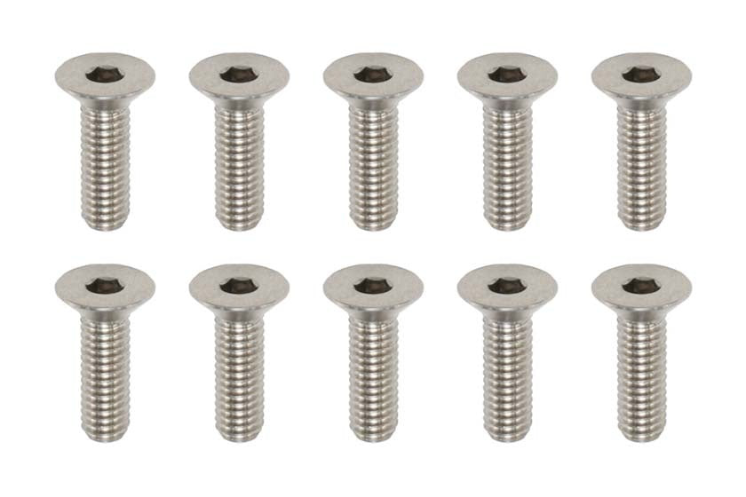 高精度切削チタン製 フラットヘッド ソケットスクリュー M3×10mm(10本入)